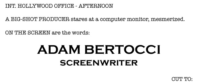 Adam Bertocci - screenwriter